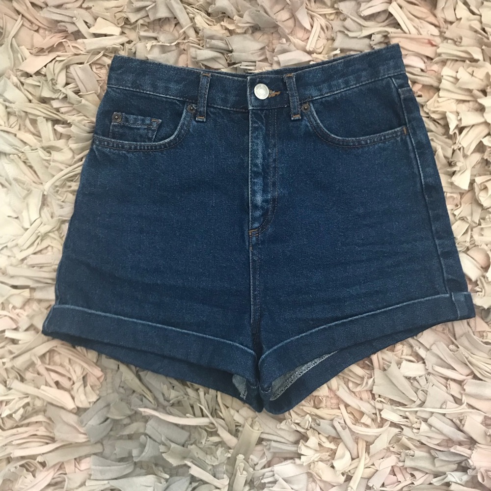 TopShop Moto Mom Jean Shorts Size 6 Eur34 USA2
